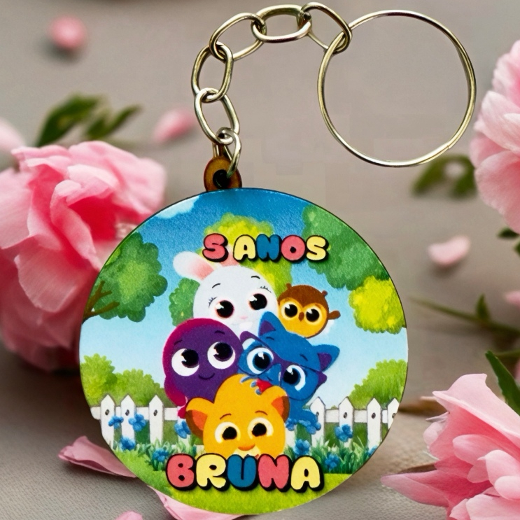 Kit Chaveiro PERSONALIZADO BOLO FOFO, para aniversário, decoração, festa, lembrancinhas