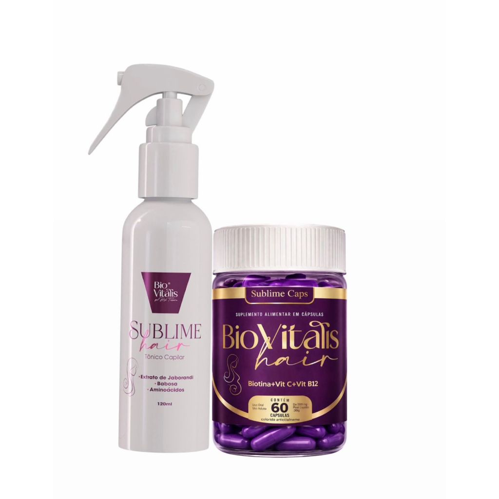 kit com 1 Vitamina sublime HAIR + 1 Tônico Sublime