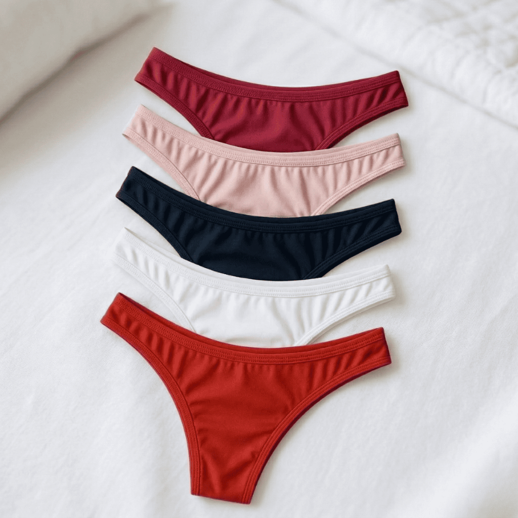 Kit 10 Calcinhas Tanga Juvenil Sortida Confortável Forro de Algodão Adolescente Feminina Lisa