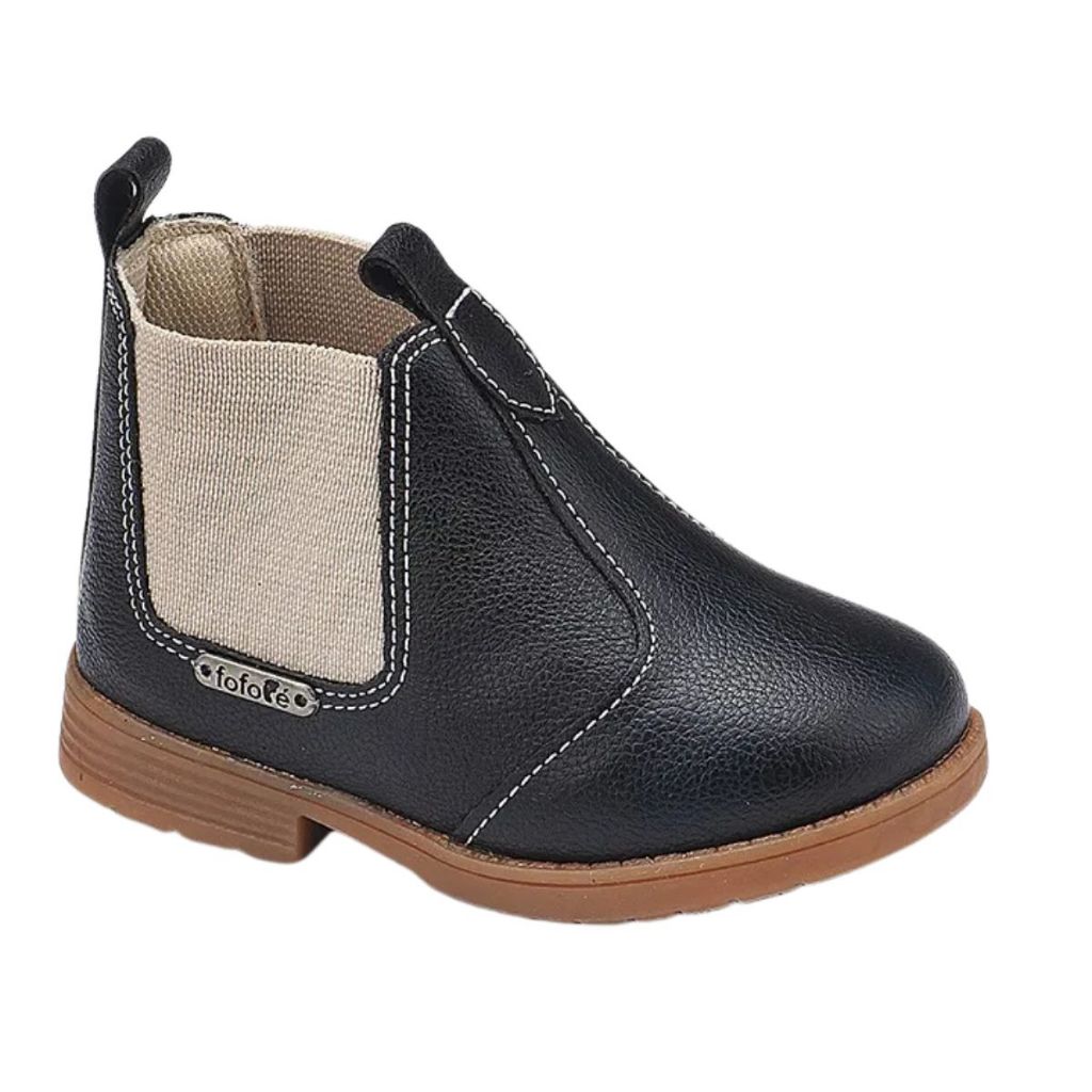 Botinha Jequinha Infantil Menino Coturno Masculino Outono Inverno - Fofopé