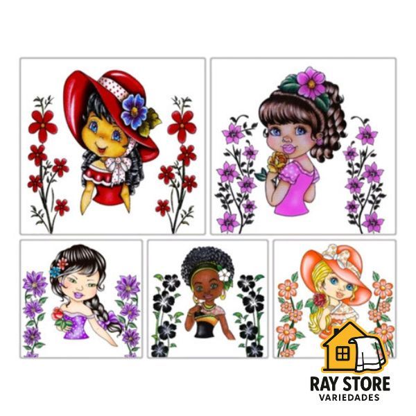 Kit 10 Panos De Prato Bonequinhas Linha Luxo