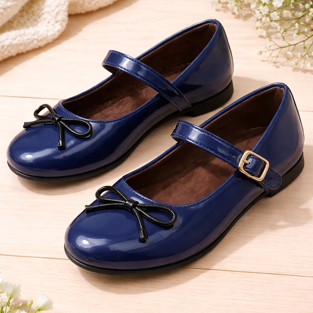 Sapatilha Infantil Menina Confortável Elegante Sapato Social Feminino Brilho Verniz