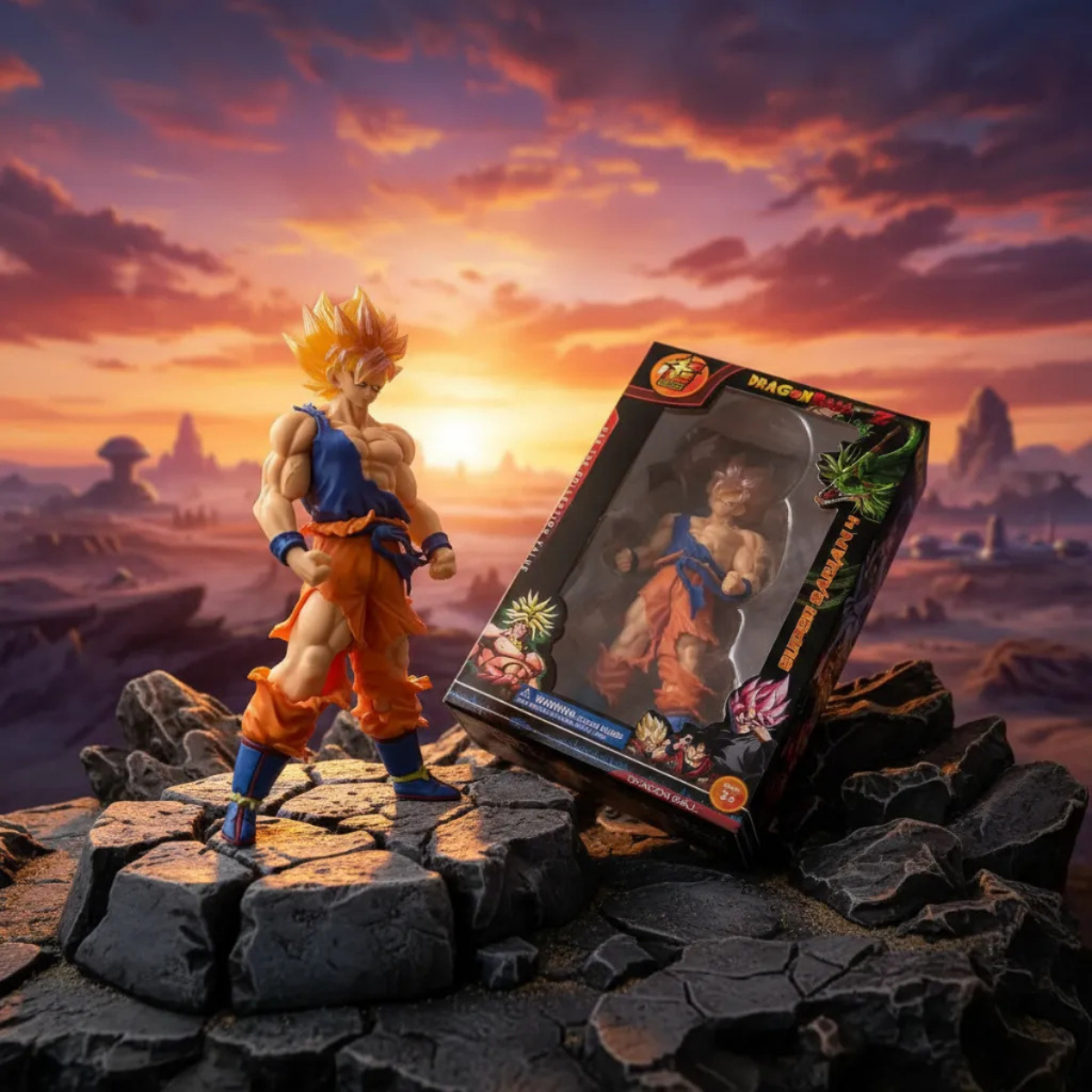 Goku Super Saiyajin Boneco Dragon Ball Z Figura de Ação Goku SSJ Pesado Material Premium