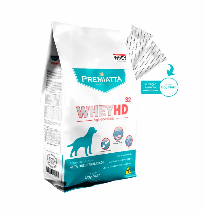 Ração Premiatta Whey Hd 31 para Cão Adul Raça Pq Sabor Mix 6kg