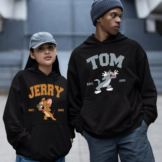 Moletom blusa de frio KIT casal Tom e Jerry casaco flanelado estampado
