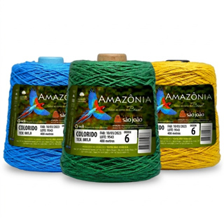 Barbante Para Crochê Entrega Rápida Colorido Fio 6 Lindas Cores Promoção em Oferta na Shopee