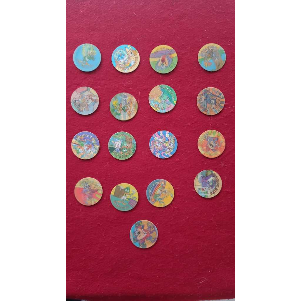 Lote com 17 Tazos Tiny Toon Elma Chips