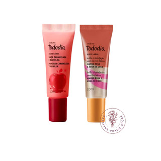 Gloss Labial Tododia 10 ml -  Manga Rosa e Água de Coco /Maça Caramelada e Baunilha