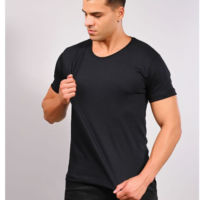 Camisa Masculina Básica Lisa Algodão Elastano Malha Peruana Premium 40.1 Cotton Camiseta Blusa Pima