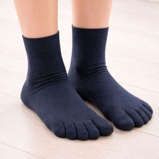 Meia 5 Dedinhos Lisa 31 ao 35 Cores Lisa Meias para Chinelo Preta Cinza Branca