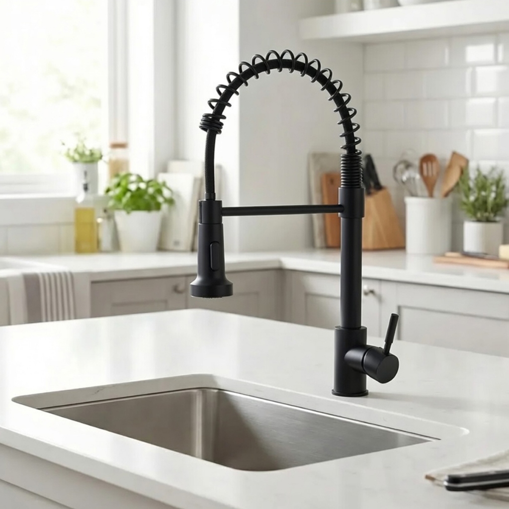 Torneira Gourmet Cozinha Bancada Com Extensor Chuveirinho Spray Torneira Flexivel para Cozinha