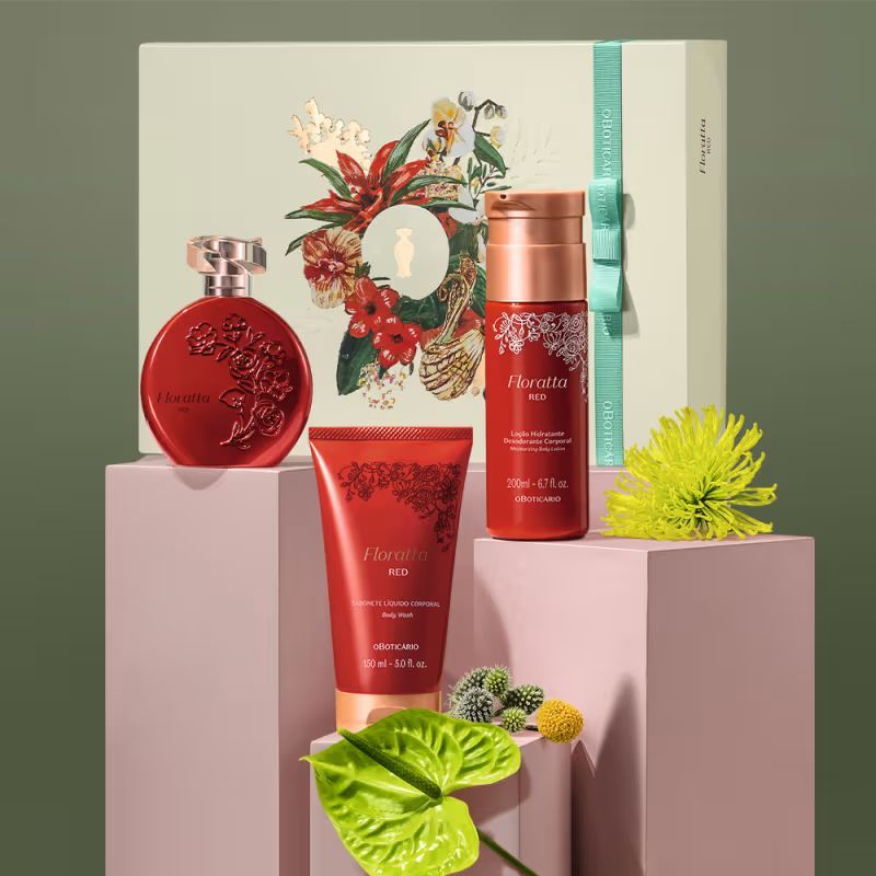 Kit C/2 Perfumes Floratta Red: O Presente que Deixa um Rastro de Afeto