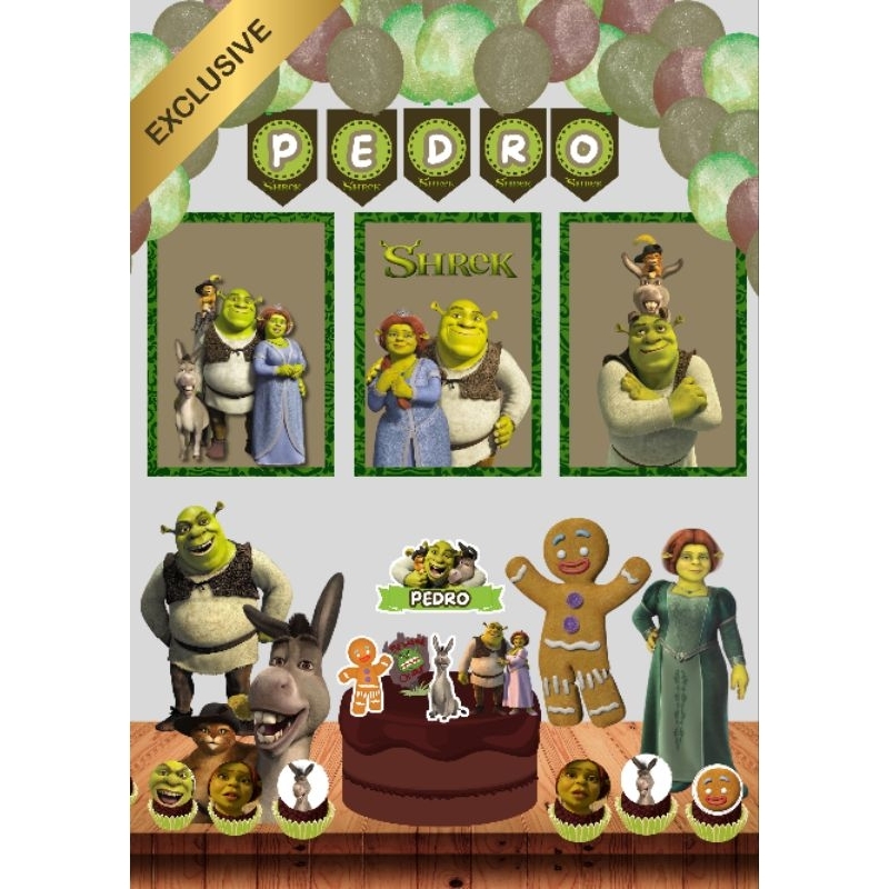 Kit só um Bolinho Shrek ( EXCLUSIVO ) para festa 🥳Aniversários