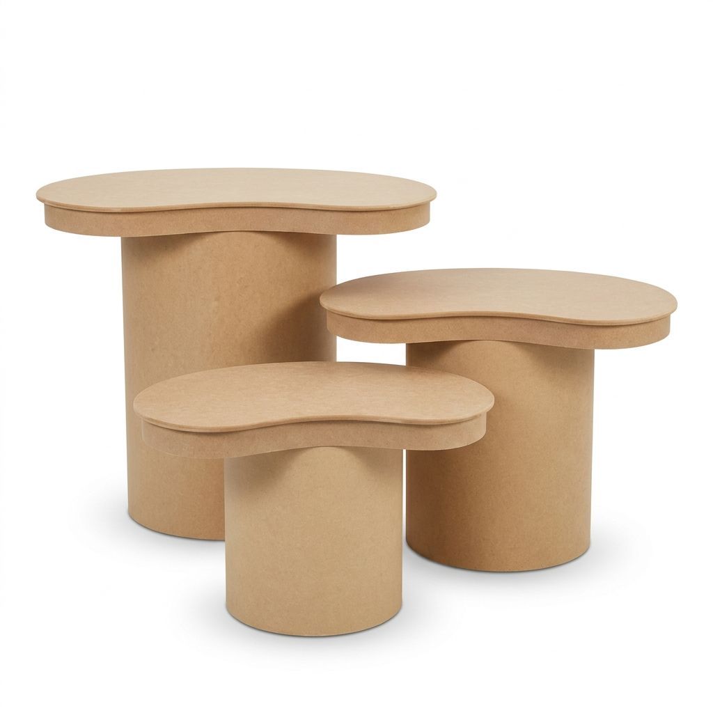 Trio de Tampo Babado Orgânico MDF para Cilindros em Oferta na Shopee