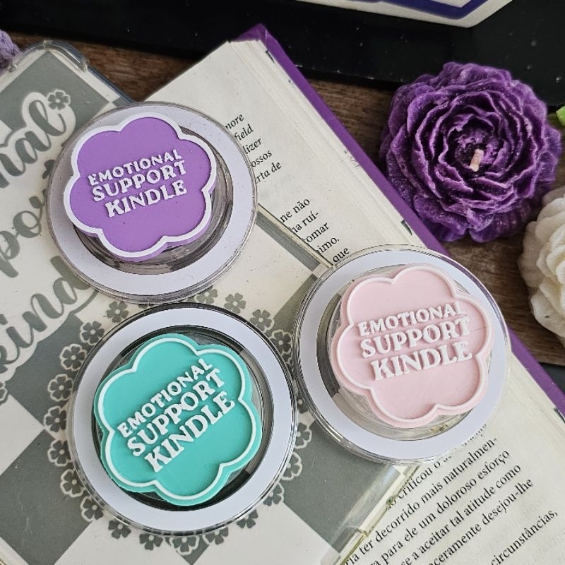 PopSocket Emotional Support Kindle Lilás Rosa Popsocket Magnético Suporte Celular Kindle em Oferta na Shopee