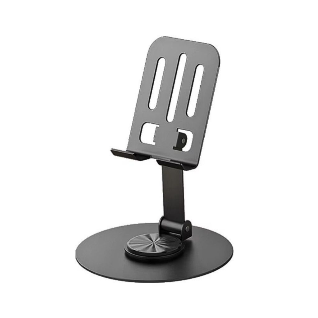 Suporte Celular Metálico Premium Resistente Com Base Giratória 360º Para Smartphones E Tablets Universal