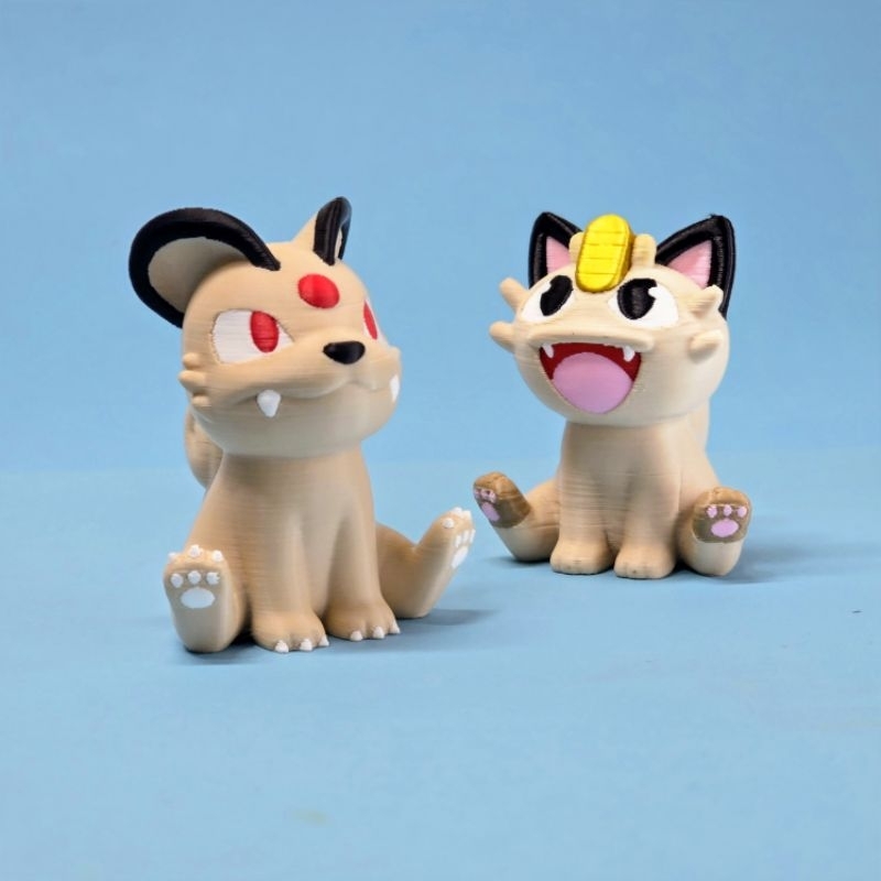 Meowth Persian Pokémon 3D Boneco Miniatura Impressão Colecionavel Presentes