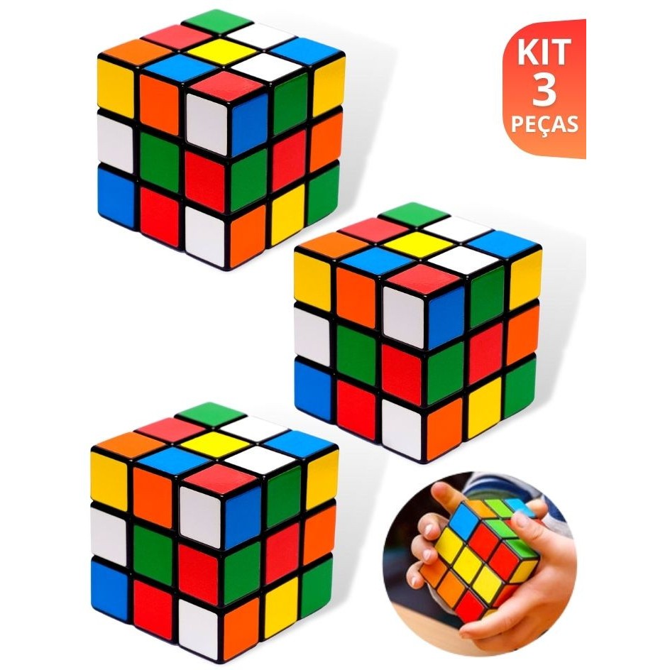 Kit 3 Cubo Mágico 5x5x5  | Brinquedo Educativo Infantil e Adulto | Raciocínio e Diversão