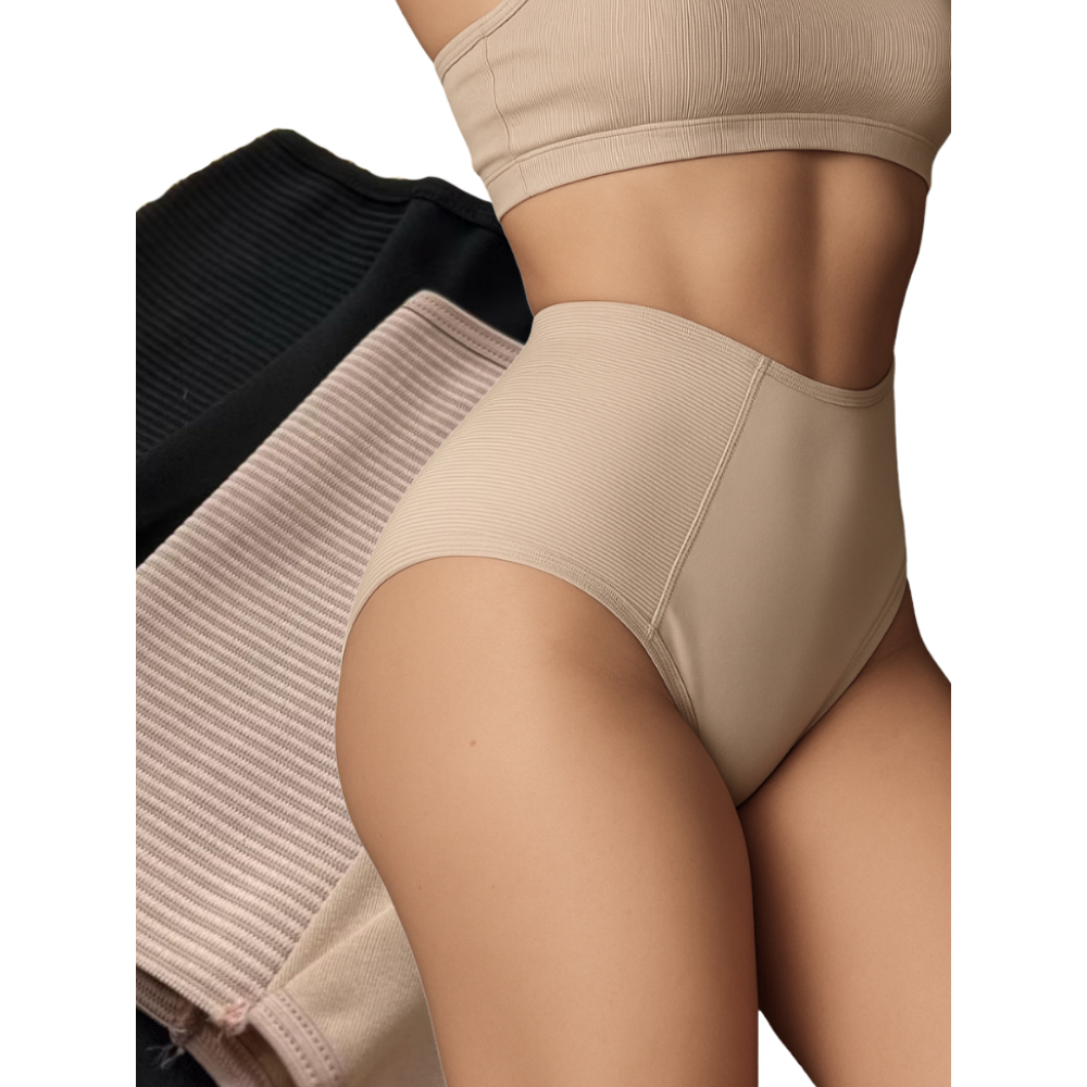 Kit 4 Calcinhas Cinta Modeladora Segura Barriga Suplex Pós Parto Compressão em Oferta na Shopee