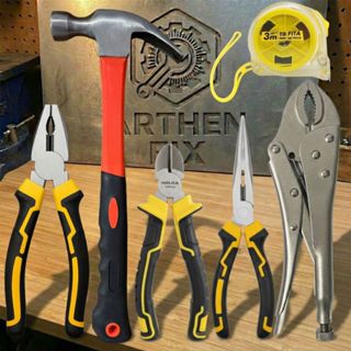 Kit Ferramentas Alicate Universal, Alicate Corte, Alicate Bico Longo e Martelo de Aço em Oferta na Shopee