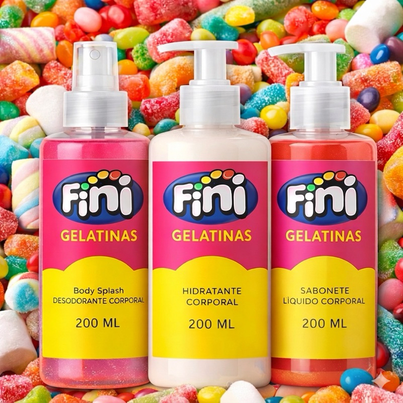 1 Kit Feminino Body Splash Fini com gliter 200Ml + 1 Hidratante 200ML + 1 Sabonete 200Ml em Oferta na Shopee