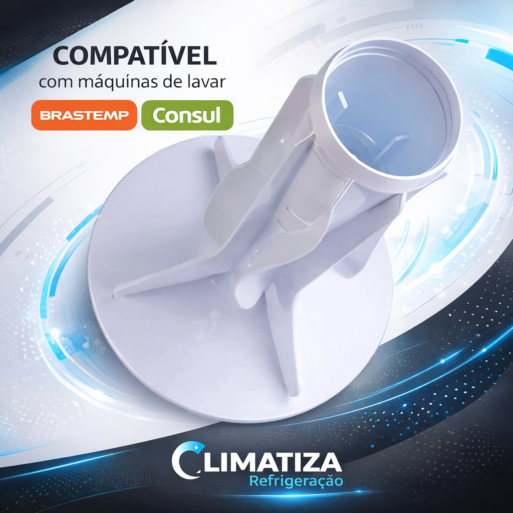 AGITADOR BATEDOR 8 BLADES MAQUINA DE LAVAR BRASTEMP / CONSUL CWL08/10/BWL/BWC10/BWK11