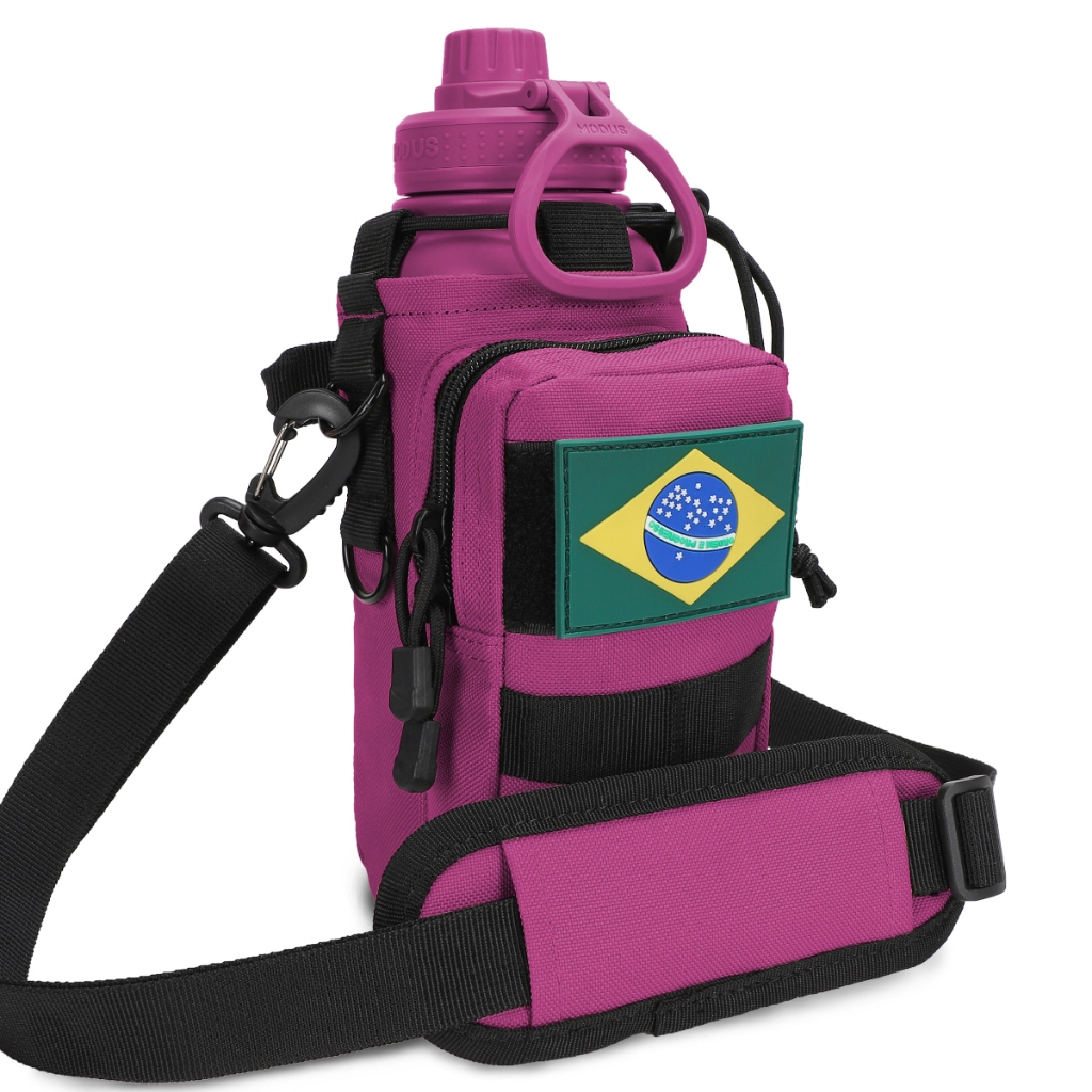 Garrafa modus 1l Esportiva De Aço Inoxidável Com Isolamento A Vácuo Com Corda e 