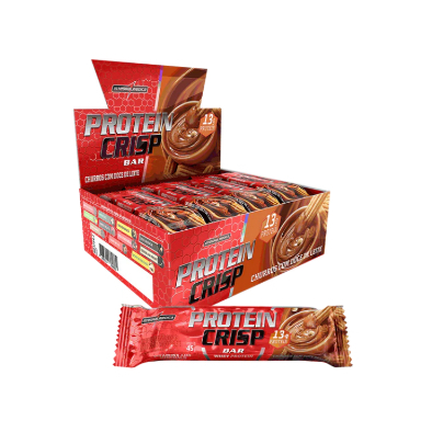 Integralmedica Protein Crisp Bar - barra de proteína, Sabor Churros com doce de leite (10und)
