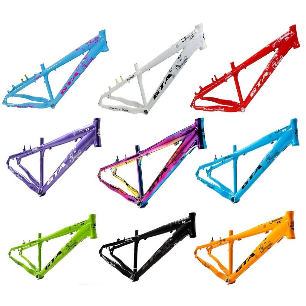 Kit Quadro 26 GTA Rebel Freeride Bike Grau Alumínio Bicicleta Downhill Diversas Cores Tipo Gios Vikingx Tuff Brutus