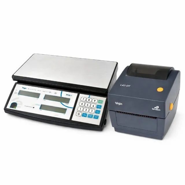 Balança Digital Dp30kg + Impressora Térmica L42 DT Elgin