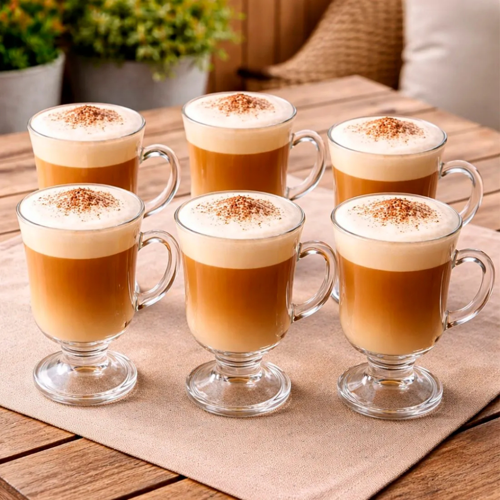 Jogo Xícara Caneca Cappuccino Nespresso Doce Gusto Irish Coffee 120ml