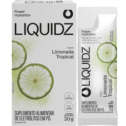 LIQUIDZ® - Eletrólitos Zero Açúcar - Limonada Tropical - 6 sachês