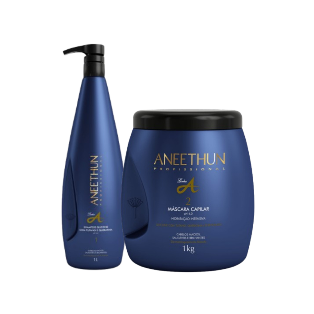 Kit Aneethun Linha A - Shampoo 1L e Máscara 1Kg