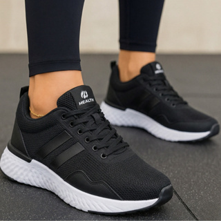 Tênis Esportivo Casual Feminino Academia Caminhada Corrida Confortável Respirável Antiderrapante em Oferta na Shopee
