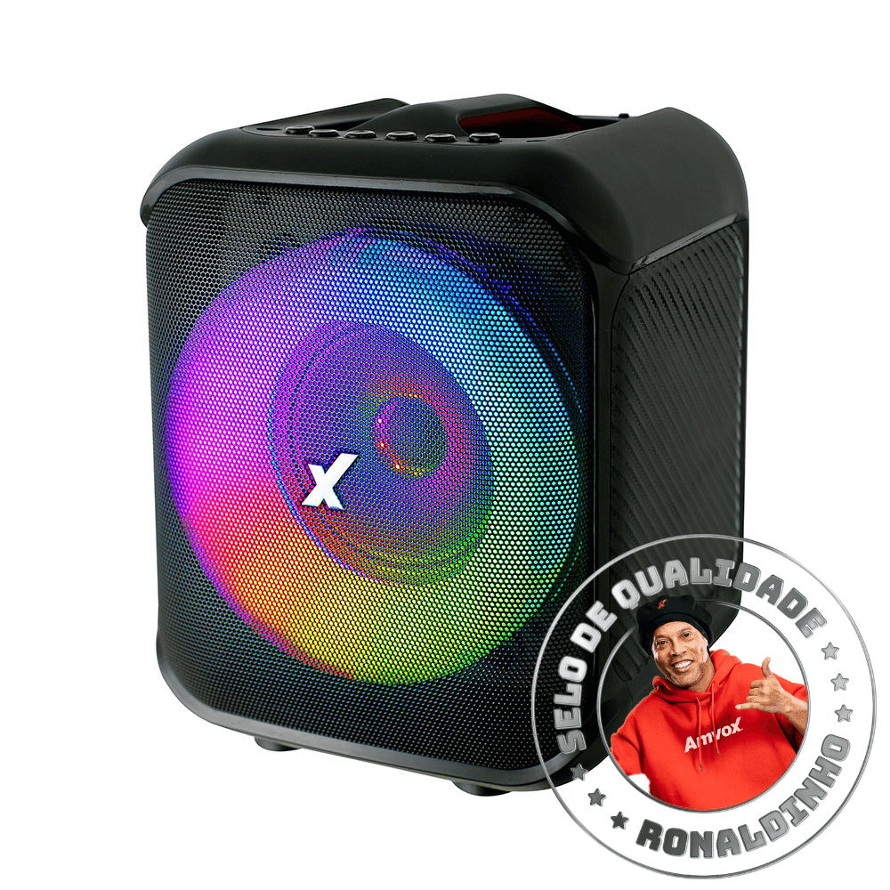 Caixa De Som Amplificada Aca 150 Pop Amvox, 150w Rms Preto