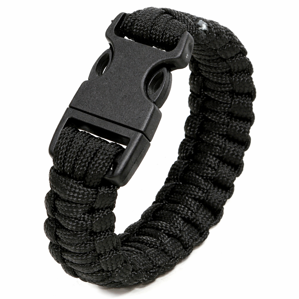 Bracelete de Sobrevivencia / Pulseira de Paracord 550 com fecho