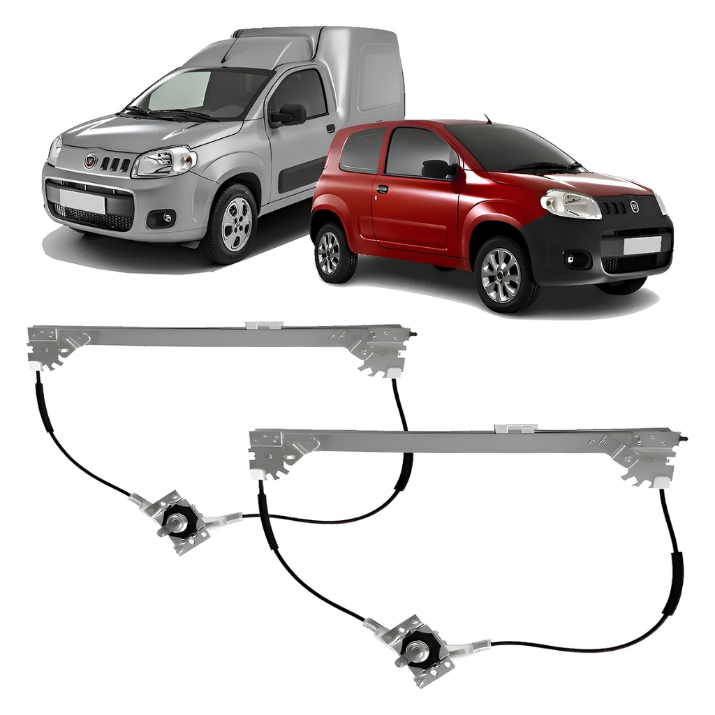 Máquina Vidro Dianteiro Uno Fiorino 2014 A 2018 Manual