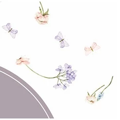 Poli Redondo Flor e Essência 48cm, Floral Atlanta - 10/20/50 folhas.