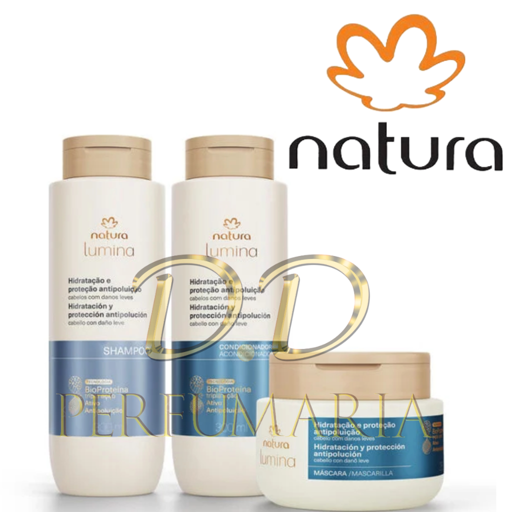 Kit Natura Lumina Cabelos Trio Hidratação e Proteção Antipoluição