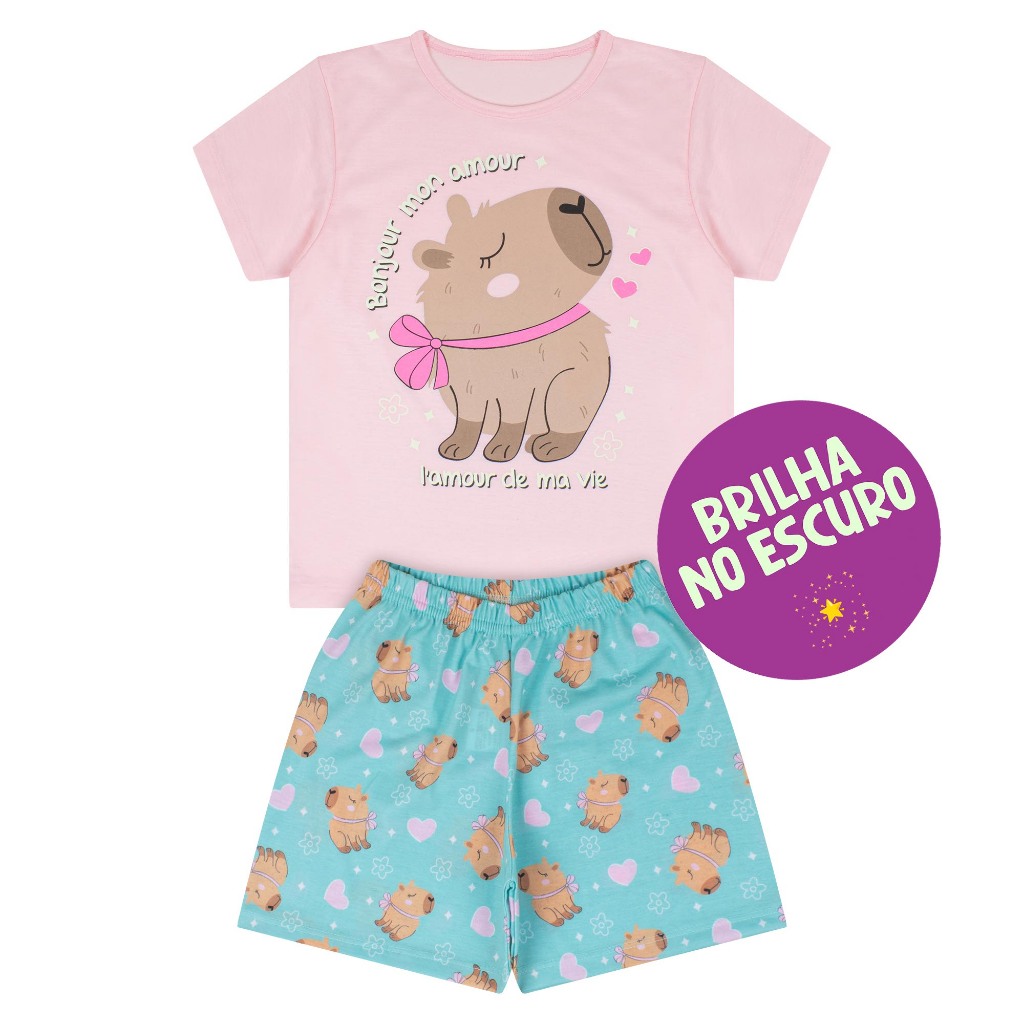 Pijama Infantil Menina ROSA - MMODA