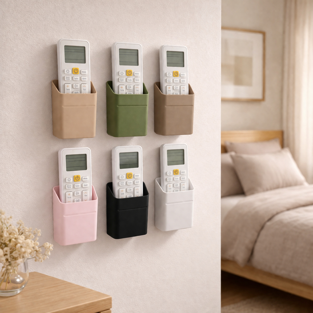Suporte de Parede para Controle Remoto Adesivo Universal Porta Controle Ar Condicionado FRUFRU Decor