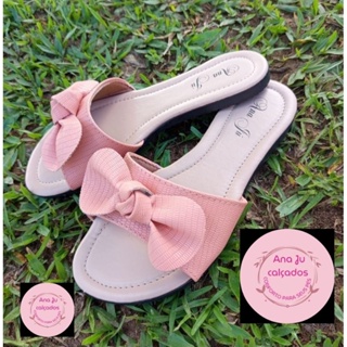 Rasteira Chinelo tamanco slaide papete tope verão confortavel feminina em Oferta na Shopee