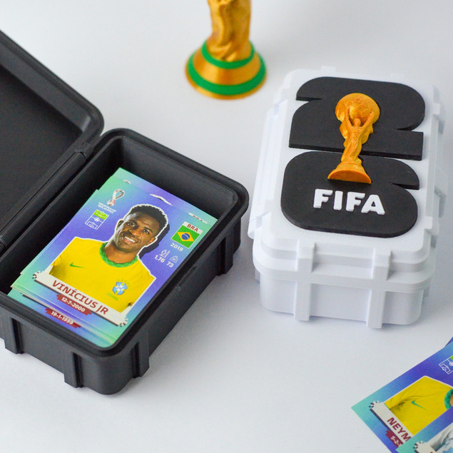 Caixa Porta Figurinhas Álbum Copa Do Mundo 2026 Fifa Coleção Caixinha Case Estojo Porta World Cup 3d