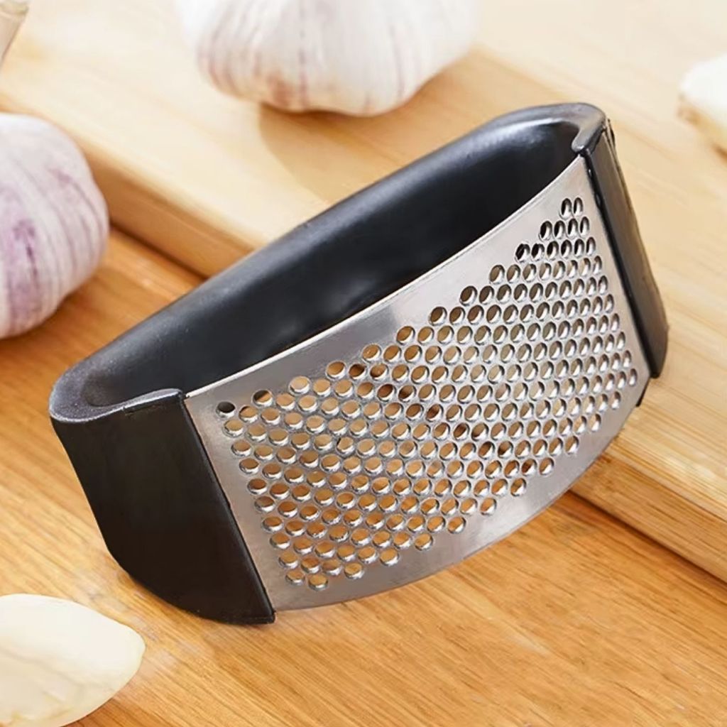 Triturador de Alho Amassador Manual em Aço Inox Fácil e Prático