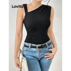 Lovito Regata de Malha com Alças Assimétricas TKB80ED362