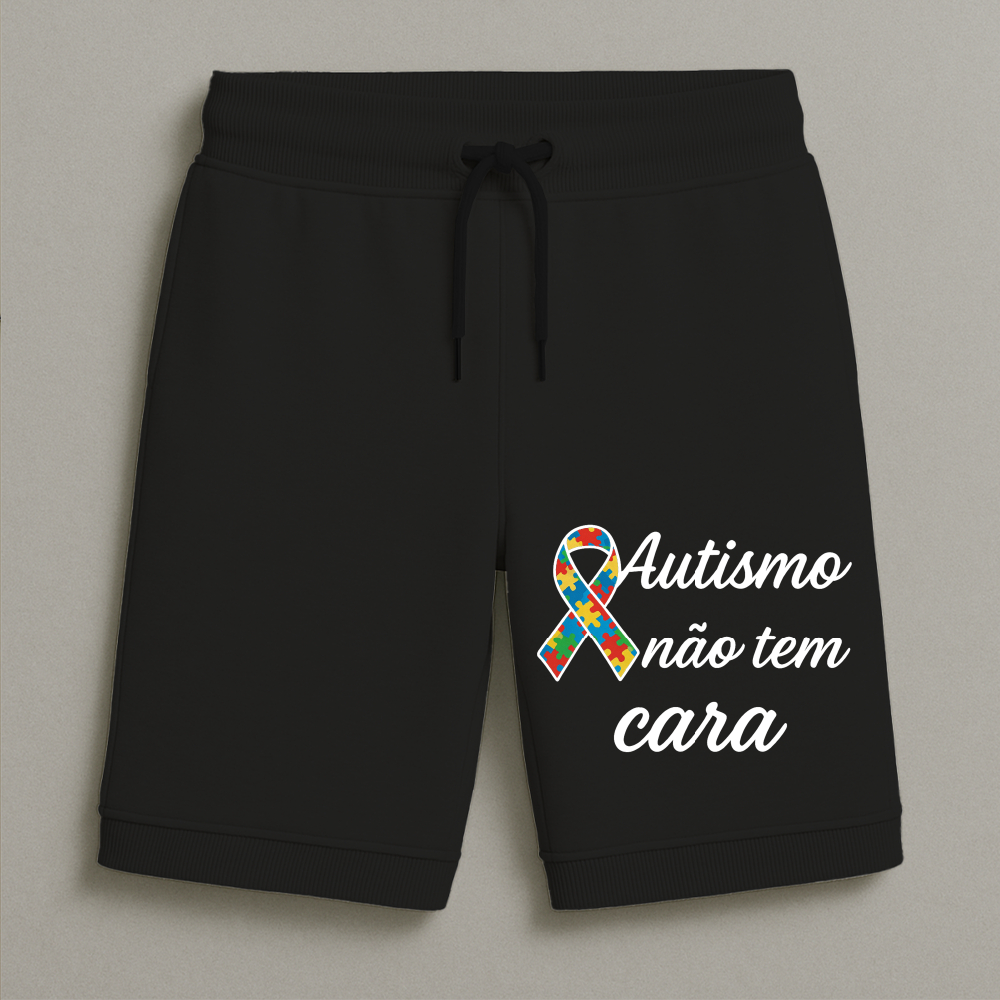 Bermuda Moletom Masculina Infantil Estampada Especial Orgulho Conforto Streetwear Do Tamanho 8 Ao 16