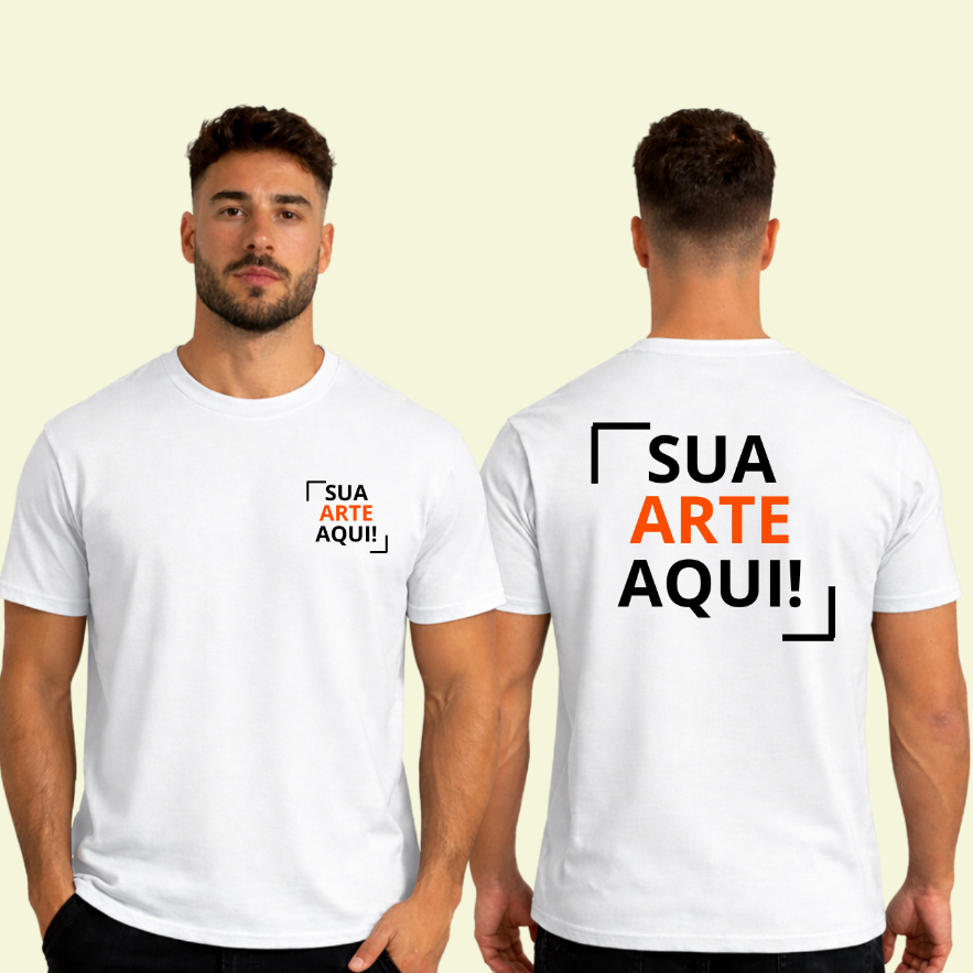 Camiseta Personalizada Uniforme Logomarca Empresa Camisa Unissex 100% Algodão
