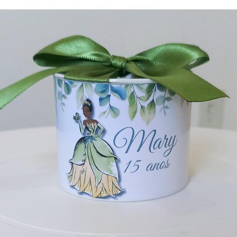 kit Tubolata Personalizada 5x6 Tiana Princesa e o Sapo - Lembrancinha para Festa de Aniversário/Mêsversário VÁRIOS TEMAS