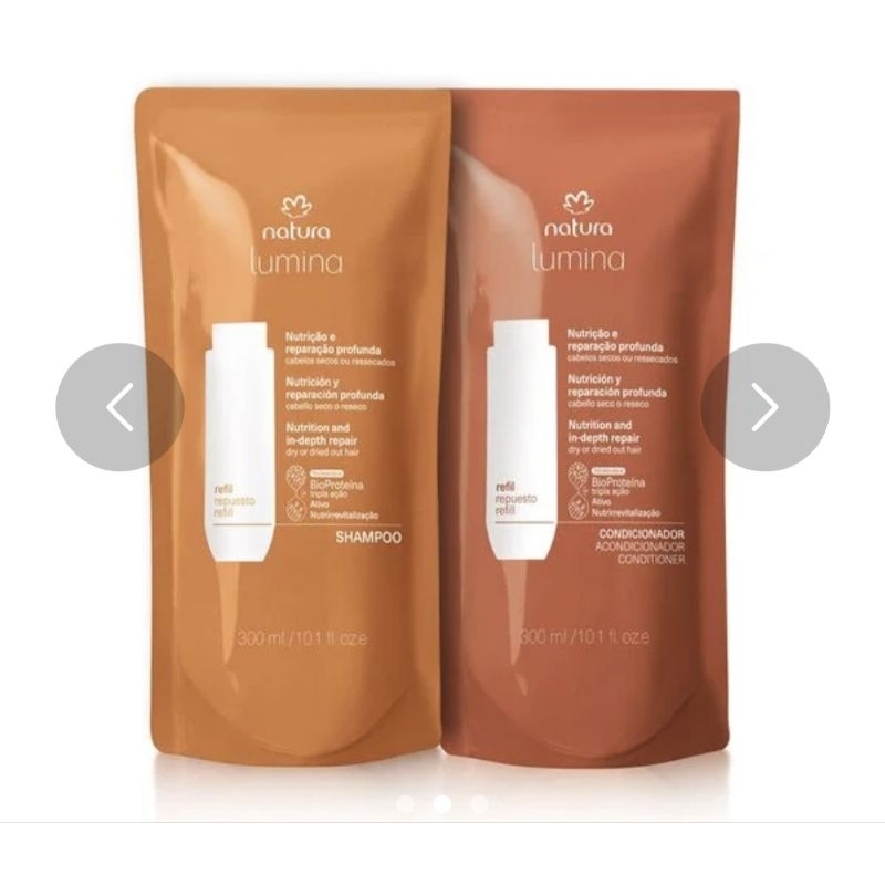 Kit Refis Shampoo e Condicionador Lumina Nutrição e Reparação Profunda (2 produtos)