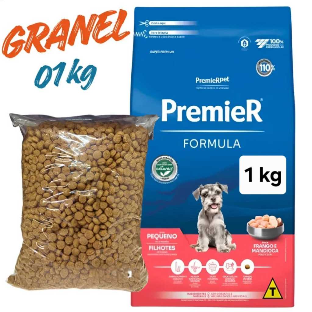 Premier Filhote Porte Pequeno Sabor Frango E Arroz A Granel Selado em Oferta na Shopee